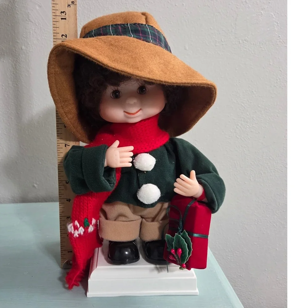 Vintage Santa's Best Undercover Kids Stephan Animated Christmas Boy Doll Figure